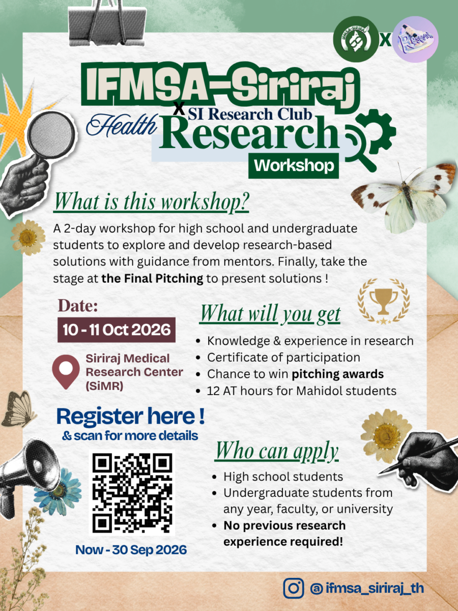 IFMSA-Siriraj Health Research Workshop 2026